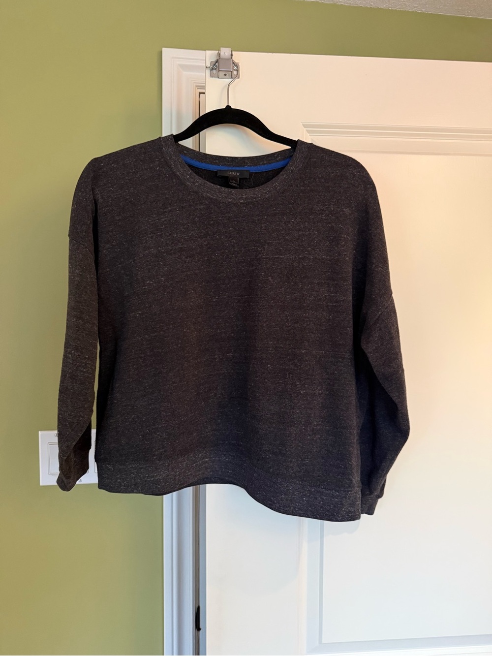 J.Crew Charcoal Grey Relaxed Crewneck Sweatshirt Size M